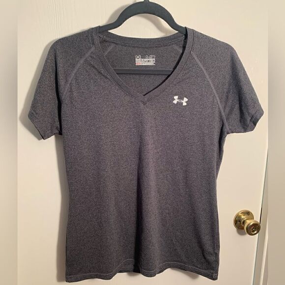 Under Armour Gray Fitted Short Sleeve T-Shirt - Picture 1 of 4
